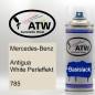 Preview: Mercedes-Benz, Antigua White Perleffekt, 785: 400ml Sprühdose, von ATW Autoteile West.